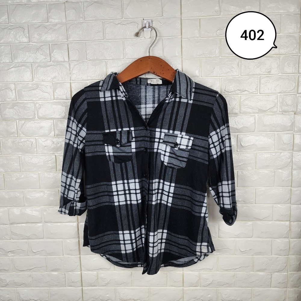 paper + tee girls flannel shirt ( 5 for $20 )